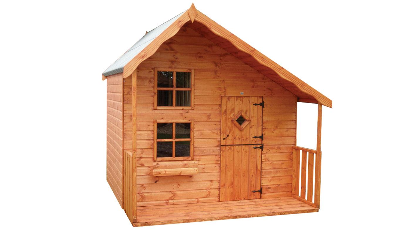 Earnshaws Fencing Centres Playhouse Candy Cabin Wooden Playhouse 