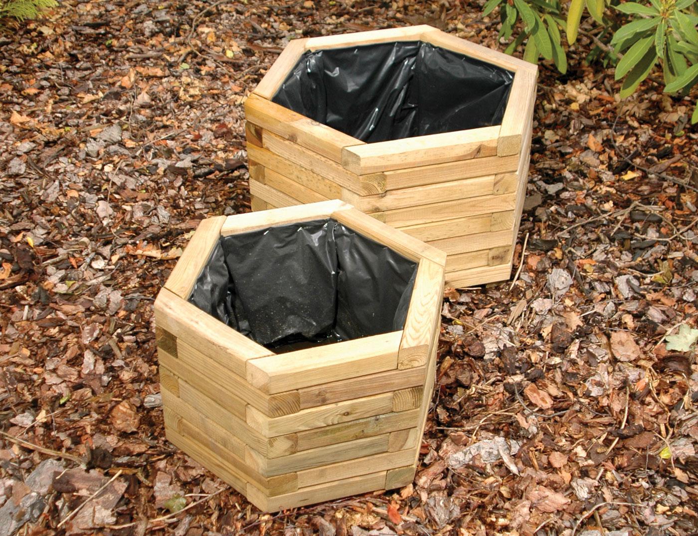 Hexagonal Planters - Earnshaws Fencing Centres