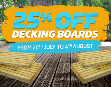 25% Off Decking Boards