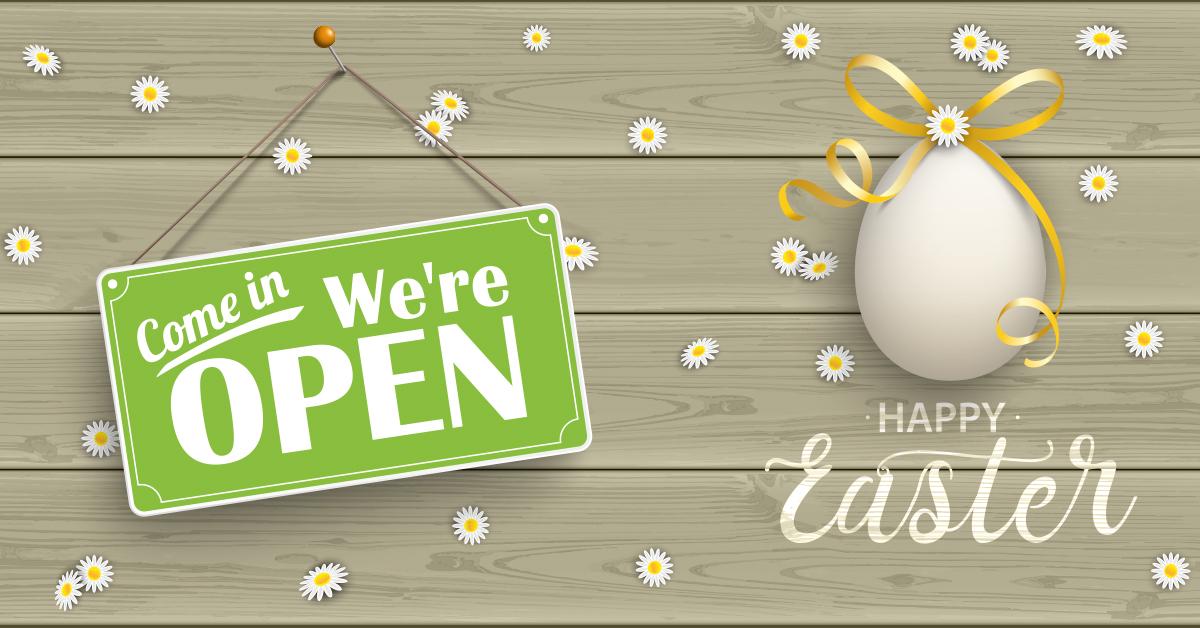 We Are Open All Over the Easter Bank Holiday Earnshaws