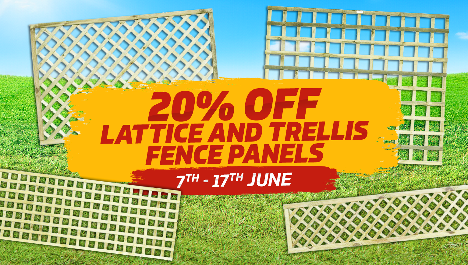 20% off lattice and trellis