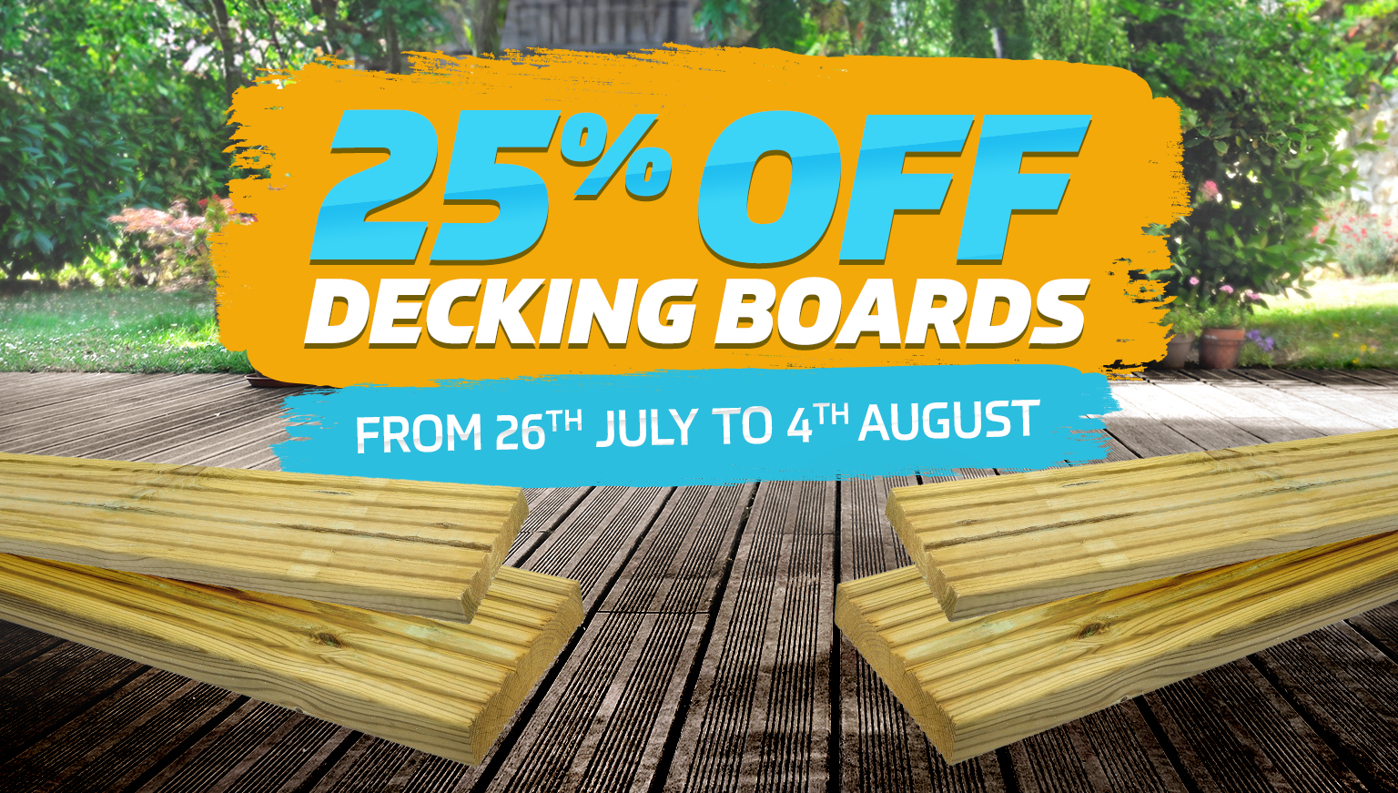 25% off decking