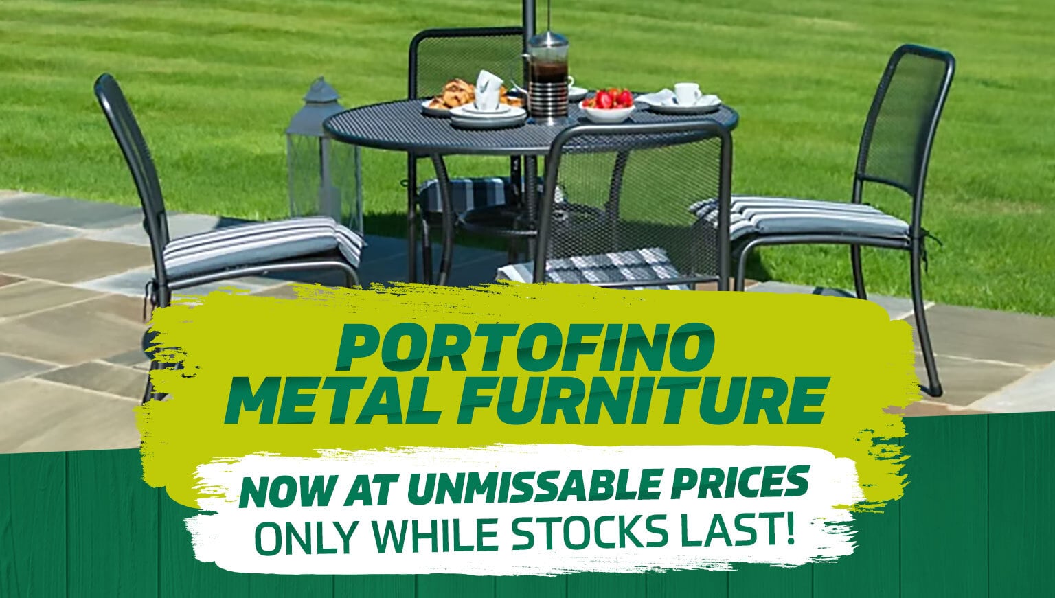 Portofino Metal Furniture | Gardening News | Earnshaws