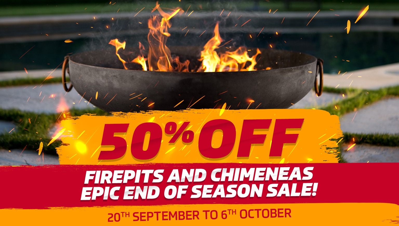 50% off firepits