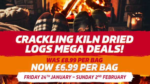 Crackling Kiln Dried Logs Mega Deals!