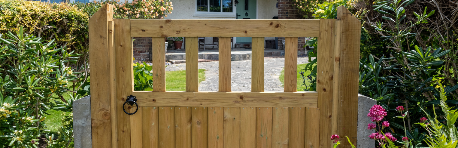 Timber garden gates