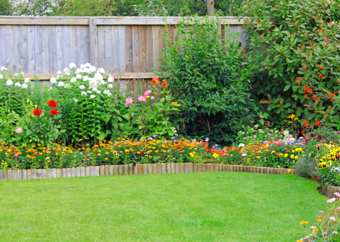 log border edging